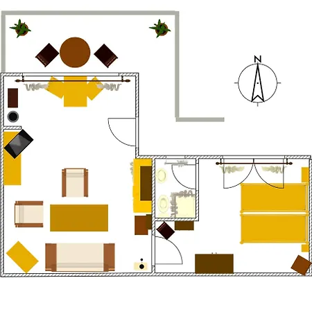 Mit Privatem Balkon Und Meerblick Im Rustikalen Stil Appartement Icod De Los Vinos